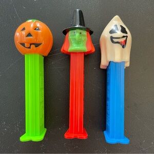 Halloween PEZ Dispenser Set - Orange, Red, Blue